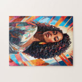 Radiant Afrocentric Beauty Puzzle (Horizontal)