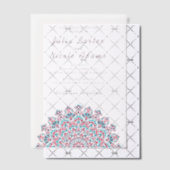 Radiant Airy Crescent Moon Mandala Wedding Pergament Einladungen (Versetzt (Einladung))