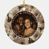 Radiant Anemones Accent Spring Wedding Keramik Ornament (Hinten)