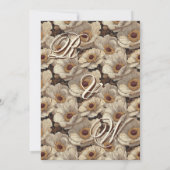 Radiant Anemones Fantasy Fall Wedding Save The Date (Rückseite)