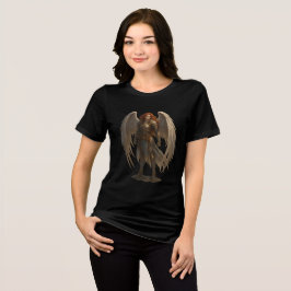 Radiant Angel Warrior in Gold Armor Tri-Blend Shirt