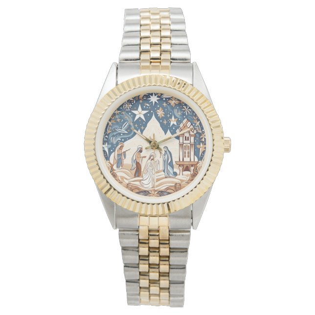 Radiant Ankunft - Krippe Armbanduhr (Vorderseite)