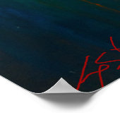 Radiant Ascent - Abstrakte Tropfen Poster (Ecke)
