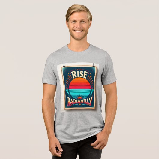 "Radiant aufleuchten - das Innere Licht erwecken Tri-Blend Shirt (Vorderseite voll)