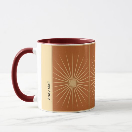 Radiant Aura Burst Mug – Customizable Gift Tasse (Links)