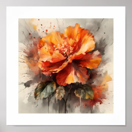 Radiant Begonia Bloom Poster