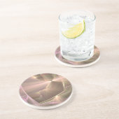 Radiant Beige Abstrakt Untersetzer (Seite)