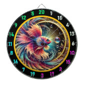 Radiant Betta Glow Dartboard Dekoration Dartscheibe (vorne)