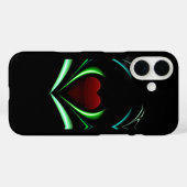 Radiant Black Neon Heart Energy Wings Case-Mate iPhone Hülle (Rückseite (Horizontal))