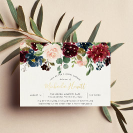 Radiant Bloom Brautparty Folieneinladung