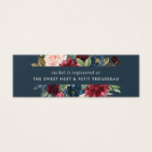 Radiant Bloom Bridal Registry Beilagen Karten (Vorderseite)