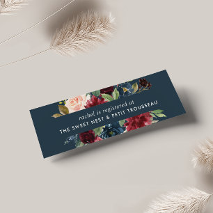 Radiant Bloom Bridal Registry Beilagen Karten