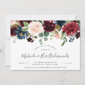 Radiant Bloom Bridesmaids Brunch Einladung (Vorderseite)