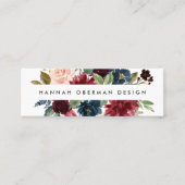 Radiant Bloom Business Cards | Mini Visitenkarte (Vorderseite)
