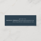 Radiant Bloom Business Cards | Mini Visitenkarte (Rückseite)