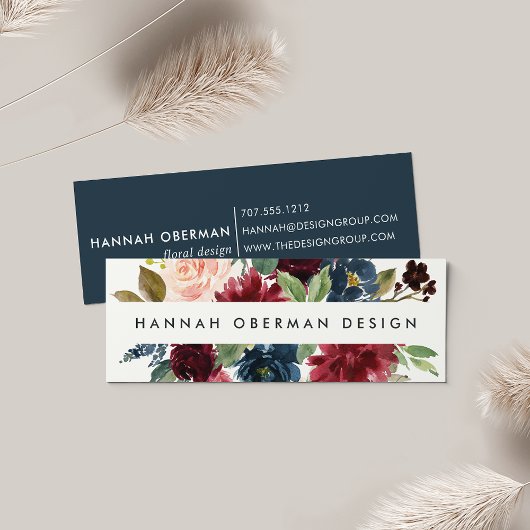 Radiant Bloom Business Cards | Mini Visitenkarte