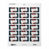 Radiant Bloom Business Rücksendeadresse Adressaufkleber (Vorne)