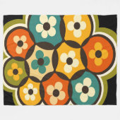 Radiant Bloom Cluster Fleecedecke (Vorderseite (Horizontal))