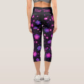 Radiant Bloom Custom-Leggings Capri Leggings (Rückseite)
