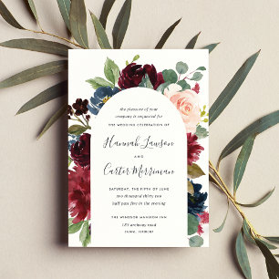 Radiant Bloom Floral Arch Wedding Einladung