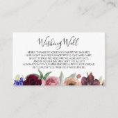 Radiant Bloom Floral Hochzeit wünschend gut Begleitkarte (Vorderseite)