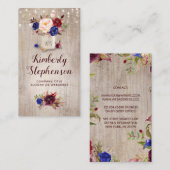 Radiant Bloom Floral Mason Jar Rustikales Land Visitenkarte (Vorne/Hinten)