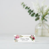 Radiant Bloom | florale Visitenkarte (Stehend Vorderseite)