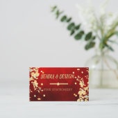 Radiant Bloom | florale Visitenkarte (Stehend Vorderseite)