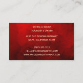 Radiant Bloom | florale Visitenkarte (Rückseite)