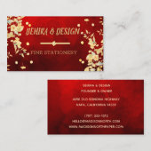 Radiant Bloom | florale Visitenkarte (Vorne/Hinten)