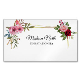 Radiant Bloom | florale Visitenkarte Magnetische Visitenkarte