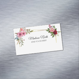 Radiant Bloom | florale Visitenkarte Magnetische Visitenkarte
