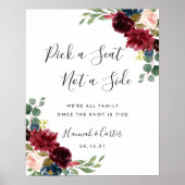 Radiant Bloom Hochzeitfeier Poster (Vorne)