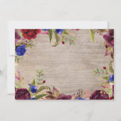 Radiant Bloom Mason Jar Wedding Vielen Dank Foto Dankeskarte (Rückseite)