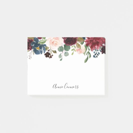 Radiant Bloom Personalisiert Post-it Klebezettel (Vorderseite)