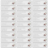 Radiant Bloom | Private Guest Address Labels (Vorderseite)