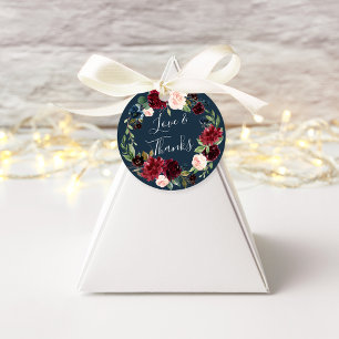 Radiant Bloom Wasserfarbe Blumenzehen Vielen Dank Geschenkanhänger