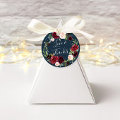 Radiant Bloom Wasserfarbe Blumenzehen Vielen Dank Geschenkanhänger