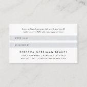 Radiant Bloom Watercolor Floral Empfehlungskarte (Rückseite)