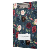 Radiant Bloom | Watercolor Floral Personalized Klemmbrett (Links)