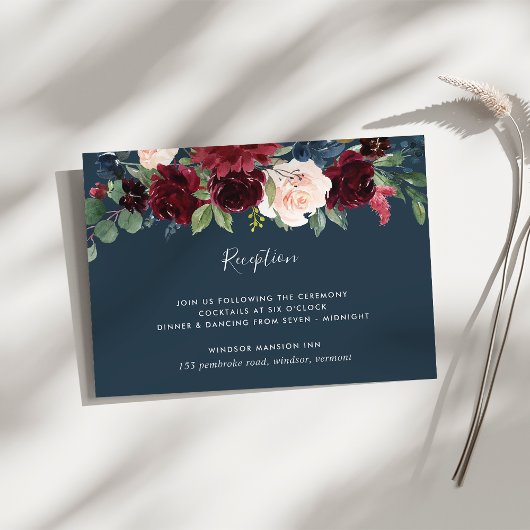 Radiant Bloom Wedding Begleitkarte