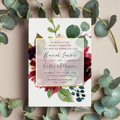 Radiant Bloom Wedding Folieneinladung