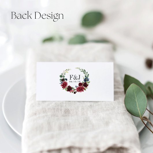 Radiant Bloom Wedding Platzkarte