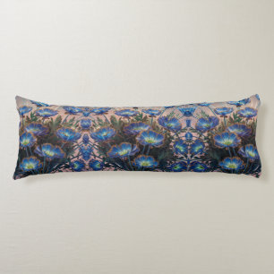 Radiant Blue Chicory Elegante - 3D Floral Seitenschläferkissen