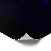 Radiant Blue Poster (Ecke)