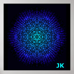 Radiant Blue Poster