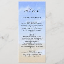 Radiant Blue Sky Summer Beach Wedding