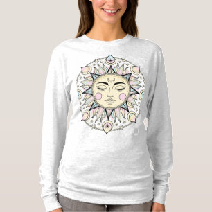 Radiant Boho Sun mit menschlichem Gesicht - Mystis T-Shirt