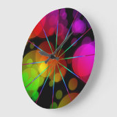 Radiant Bokehe, runde (große) Wandsperre Große Wanduhr (Winkel)