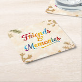 "Radiant Bonded Spirits" Rechteckiger Pappuntersetzer (angewinkelt)